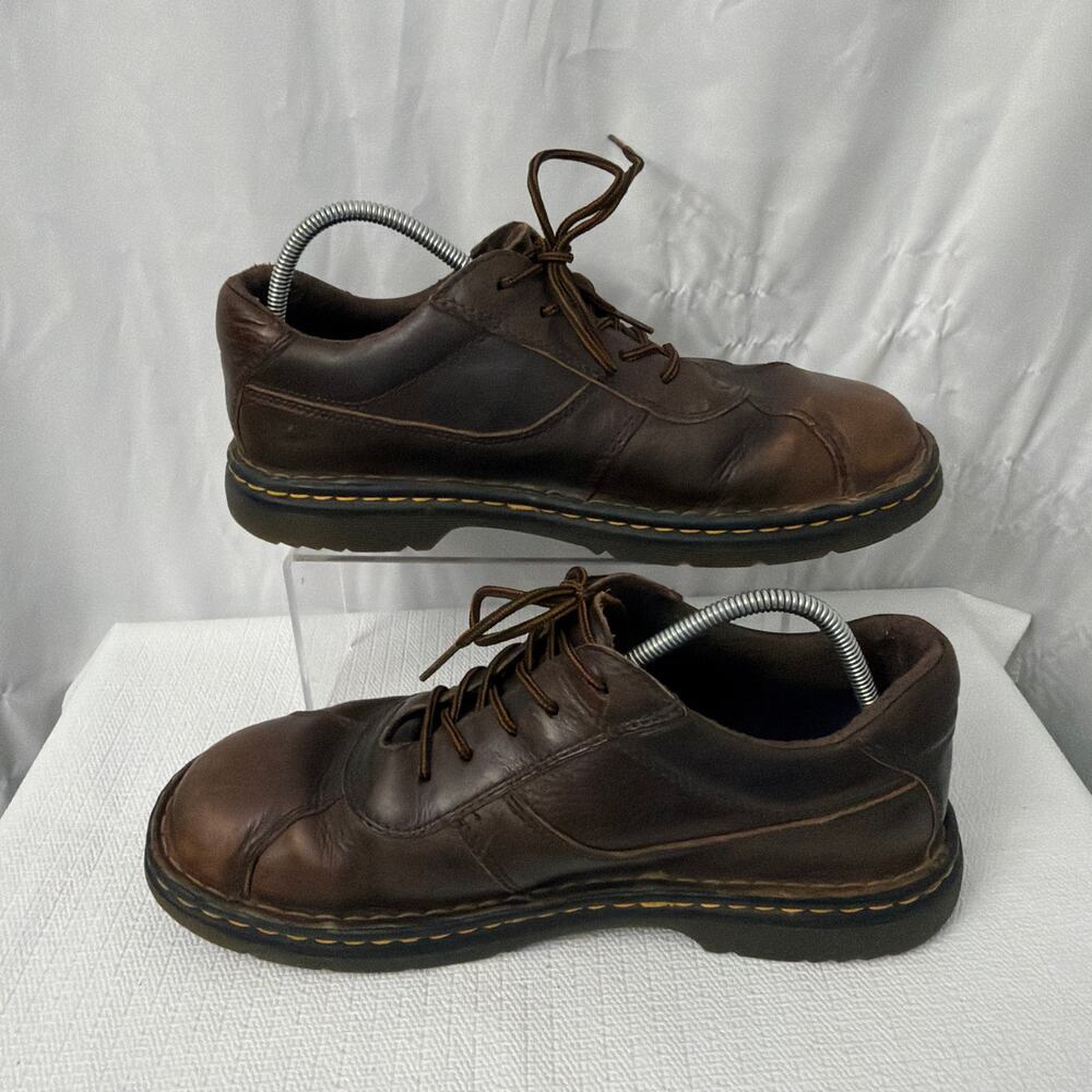 Dr Martens Shoes Mens Size 11 Brown Leather Oxford Grunge Distressed - Picture 9 of 10